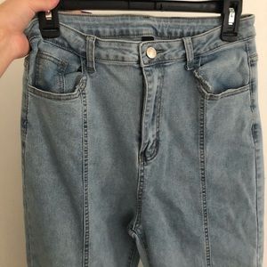 high waisted flare jeans